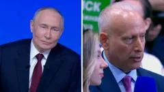 Steve Rosenberg: Was Putin's response to my question about war in Europe an olive branch?