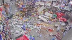 Watch: Moment robbers rip ATM from inside Texas store