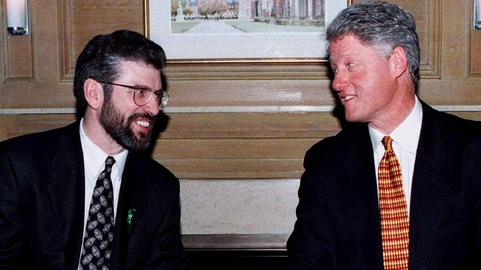 Clinton told to avoid public handshake with Gerry Adams, records show