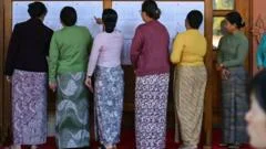 Polls close on first day of Myanmar's widely criticised 'sham' election