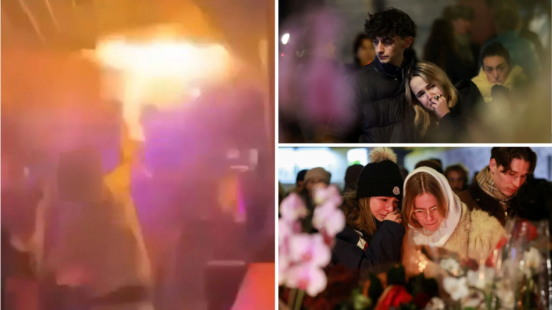 Partygoer seen trying to tackle flames in 'horror movie' ski resort fire that killed dozens