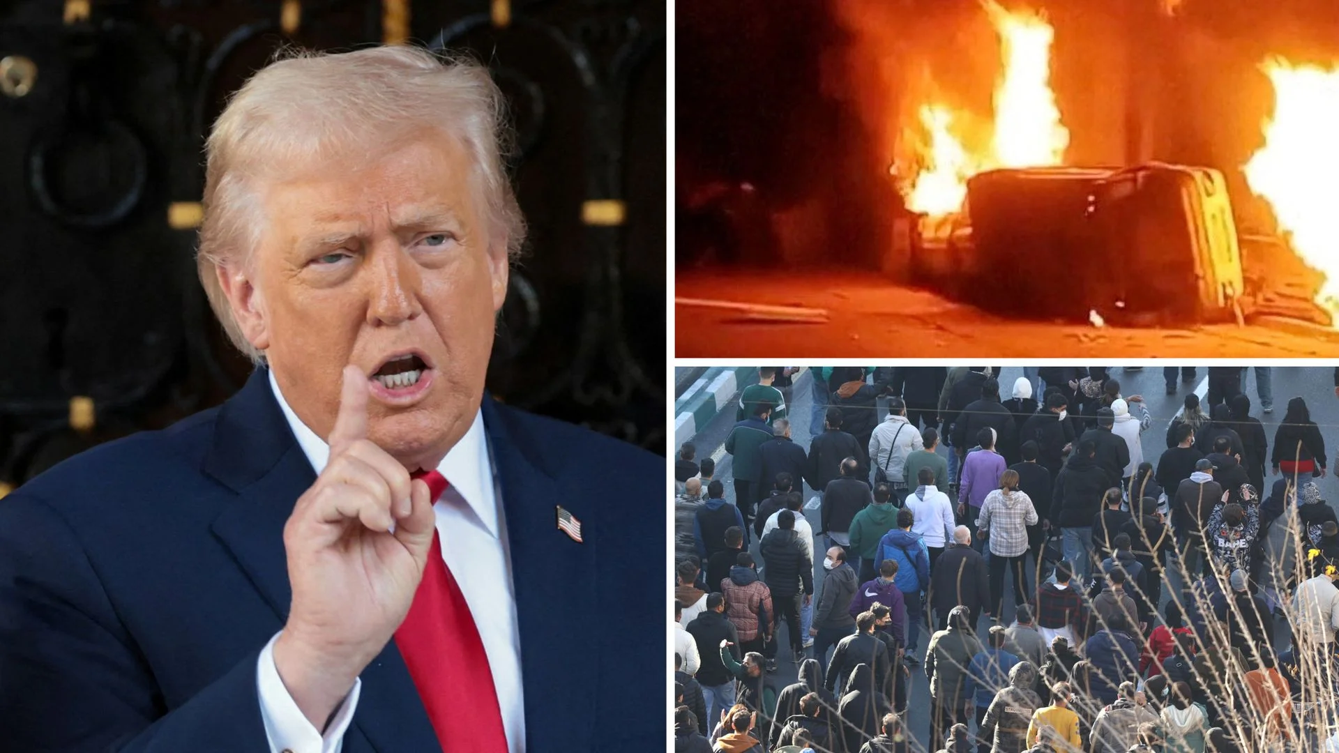 Iran threatens Trump after 'locked and loaded' warning