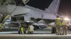 UK and France bomb underground IS arms bunker in Syria