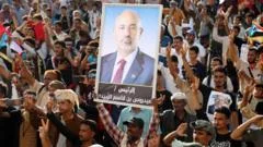Yemen separatist leader accused of treason as Saudi Arabia strikes forces