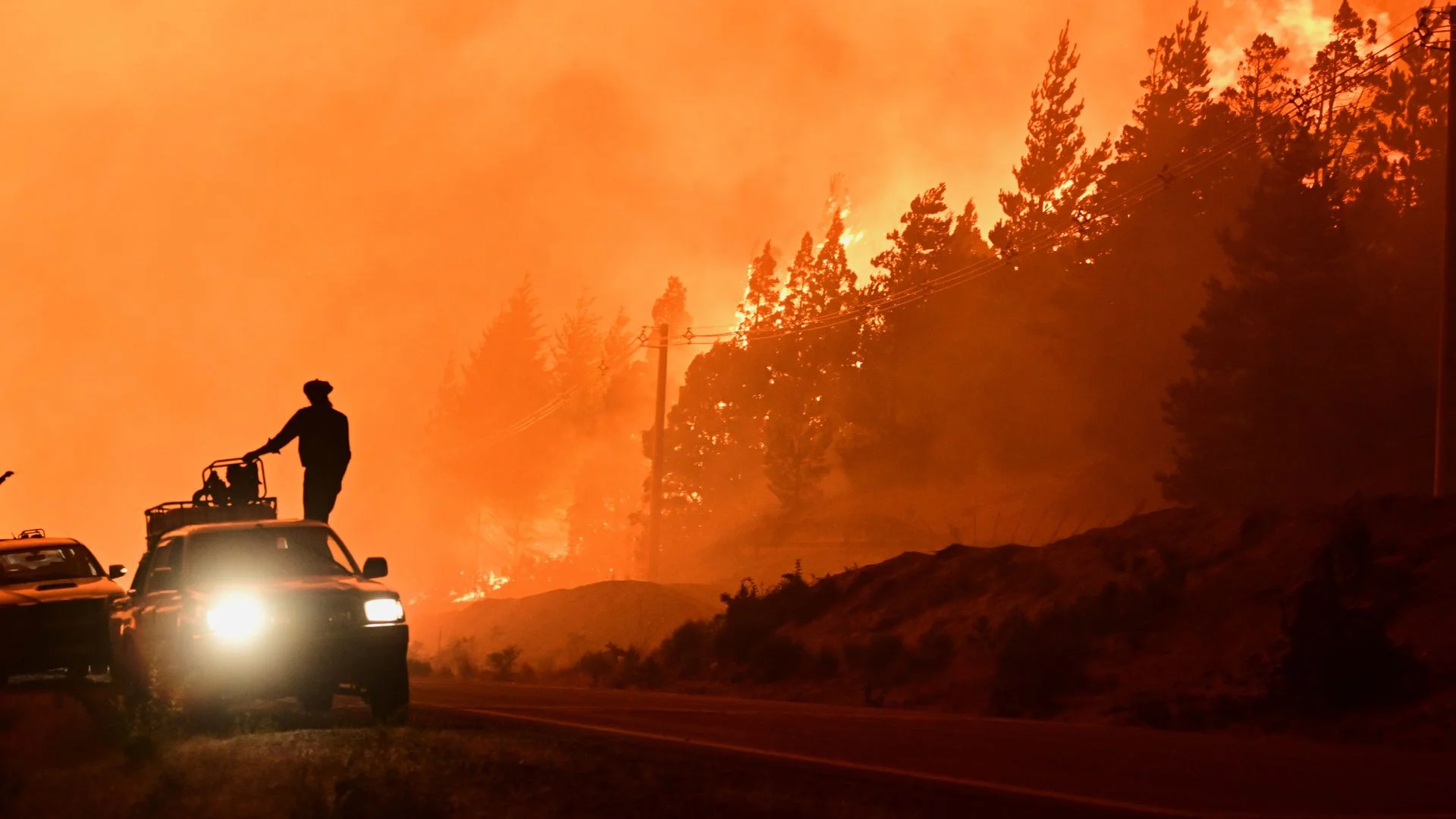 Wildfires sweep across parts of Patagonia