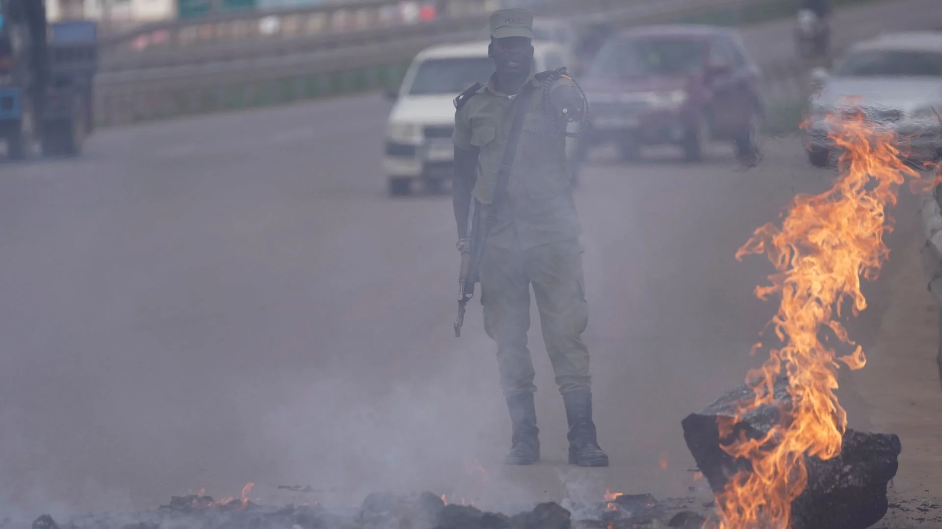 'Massacre' as Uganda election descends into deadly violence - as opposition leader is 'taken away'