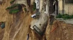 Watch: Huge landslide in Sicily after Storm Harry