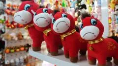 'Crying horse' toys go viral in China ahead of Lunar New Year