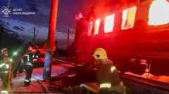 Zelensky condemns Russian drone strike that killed five on passenger train