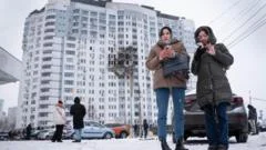 Ukraine sees quieter night as Trump says Putin will not attack its cities