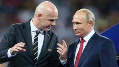 Fifa president 'infantile' for wanting to lift Russia ban, Ukraine minister says