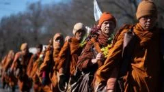 Buddhist monks' 108-day Walk for Peace ends in Washington DC