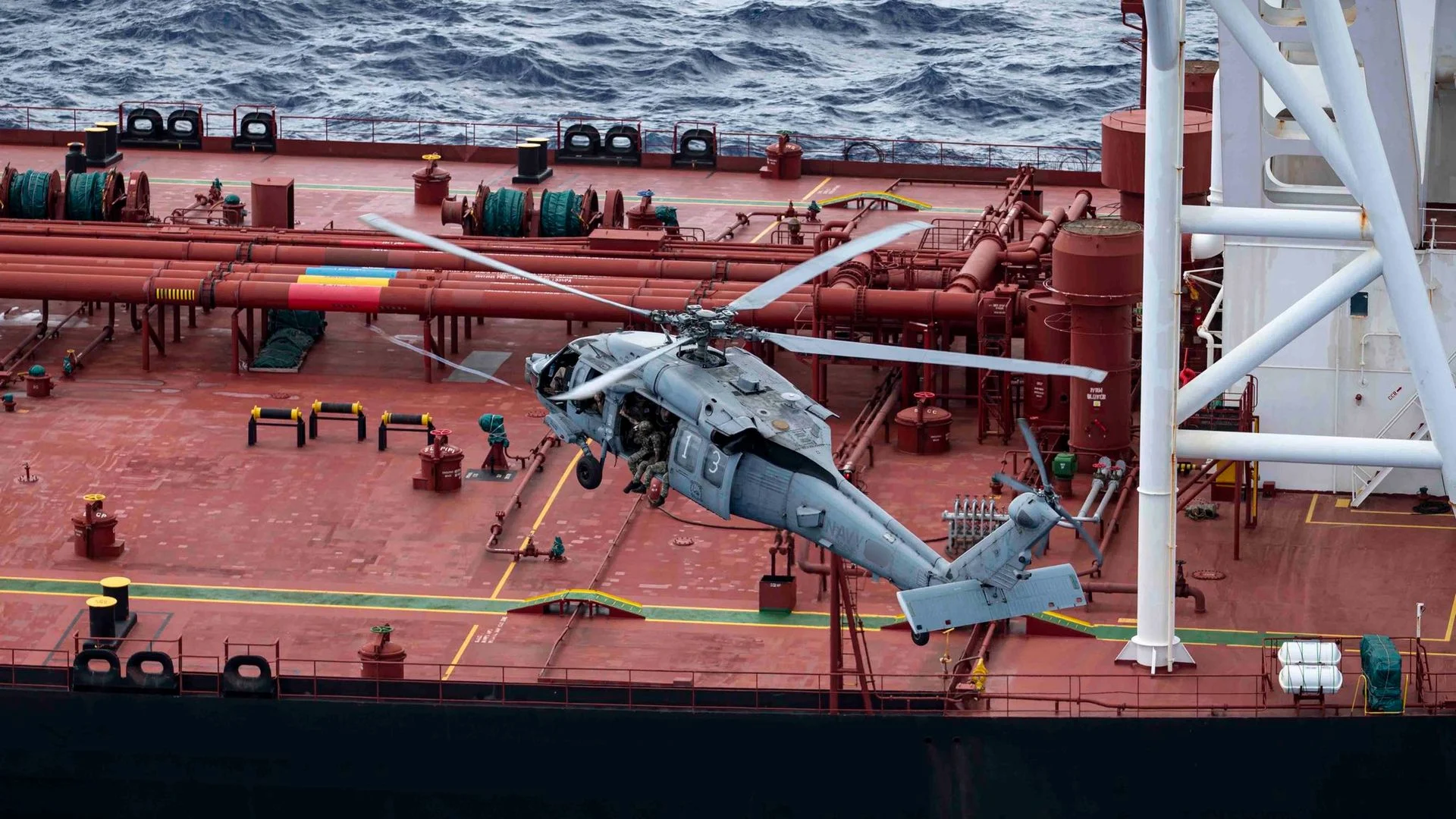 US forces board sanctioned oil tanker