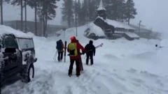 Rescuers search for nine missing skiers after California avalanche