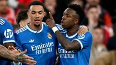 Real Madrid tie halted over Vinicius racism allegation