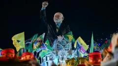 Float featuring Brazil's Lula comes last at Rio Carnival