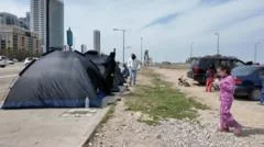 Beirut evacuees 'sleeping in tents and cars'