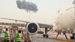 Watch: Moment of drone strike close to Dubai Airport