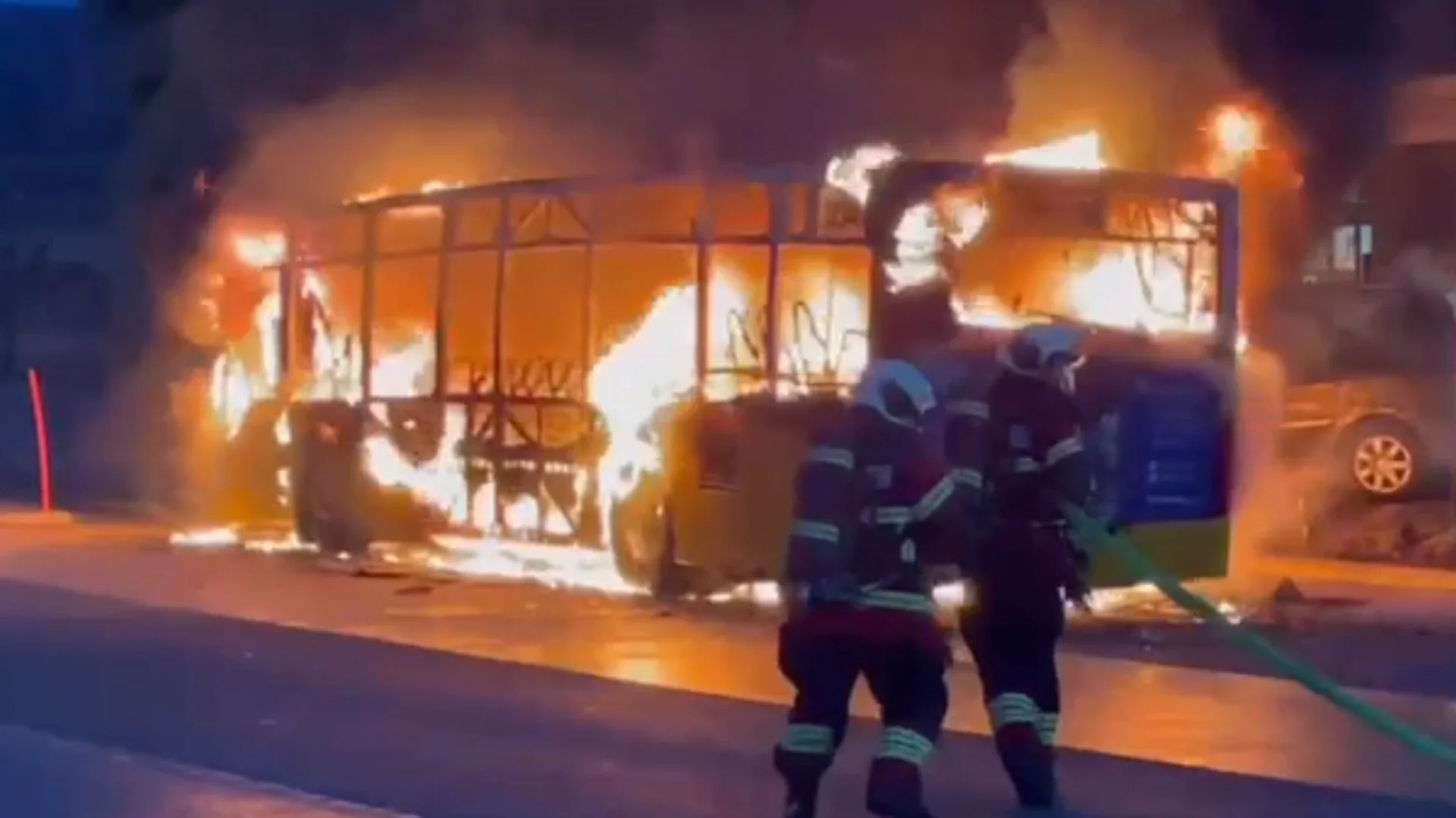 Six dead after man allegedly sets himself alight on bus