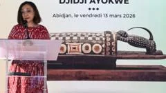 France returns sacred 'talking drum' looted during colonial rule to Ivory Coast