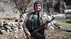 Under drone fire, exiled Kurds wait to confront Iranian regime