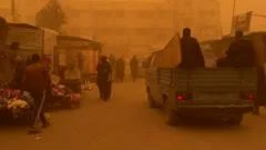 Gazans urged to shelter as sandstorm turns skies orange