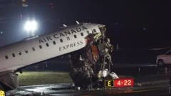 Two pilots dead after plane and ground vehicle collide at New York's LaGuardia Airport