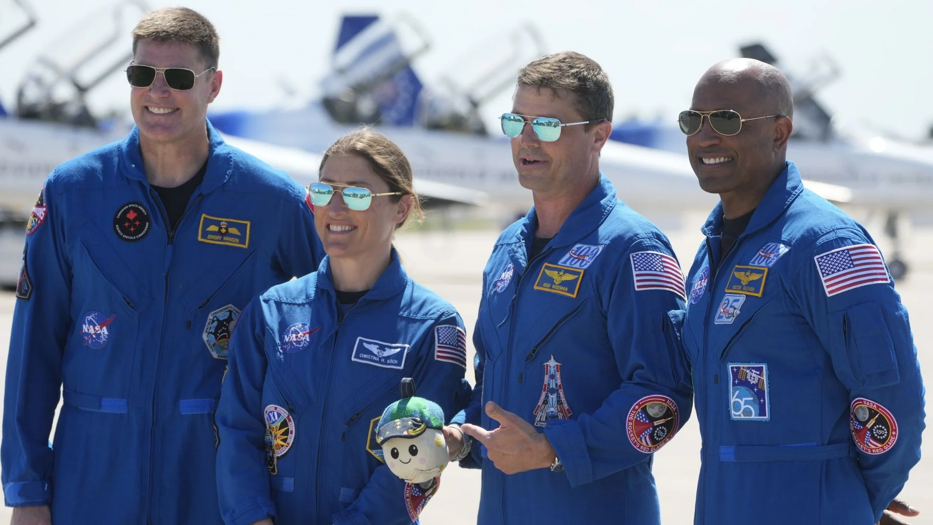 Quarantined astronauts take part in Q&A with days to go until historic moon mission