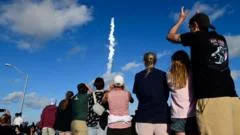 Watch the moment Artemis II blasts into space