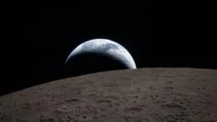 Earthset and a solar eclipse: Nasa releases first images from Moon fly-by