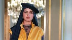 Headscarf with a beret: Muslim designers showcase floral dresses and boxy streetwear in Paris