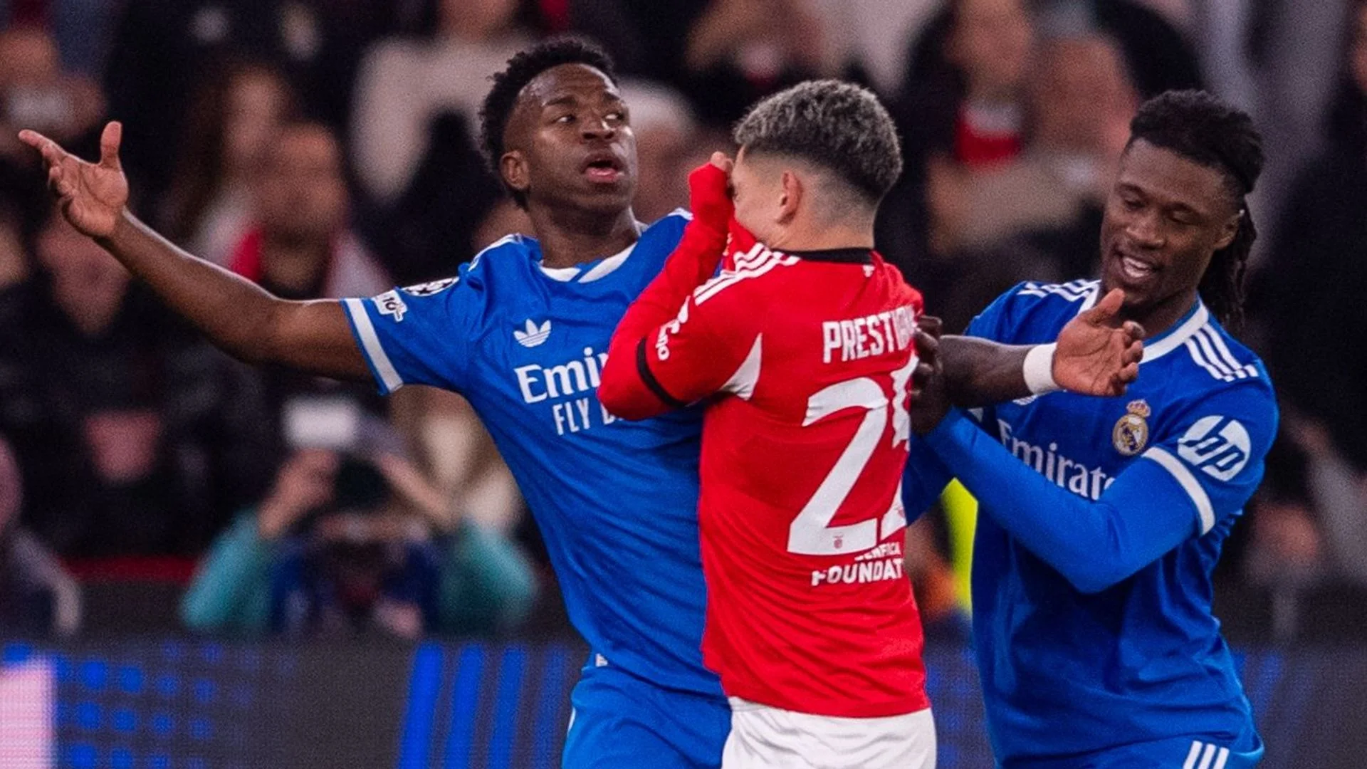 Benfica player handed six-game ban for homophobic conduct towards Real star Vinicius Junior 