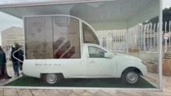 Popemobile becomes a mobile health clinic for Gaza children