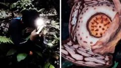 Watch: Moment researcher finds rare flower after 13-year search
