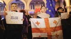 They can't crush our protests, vow Georgians after year of resistance