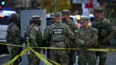 Watch: How the shooting of two National Guard members unfolded