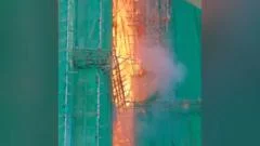 Video shows speed fire spreads in Hong Kong tower block