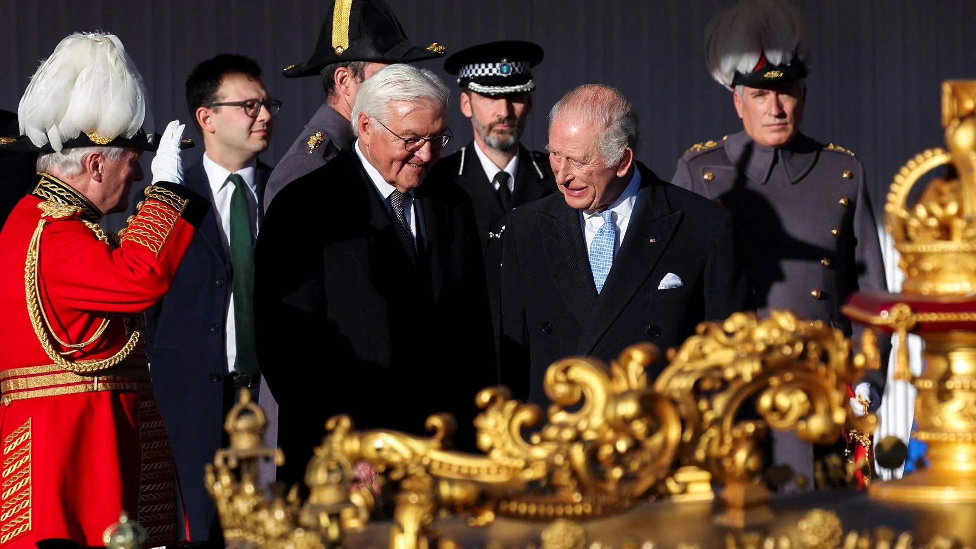 King Charles welcomes German president to Windsor Castle