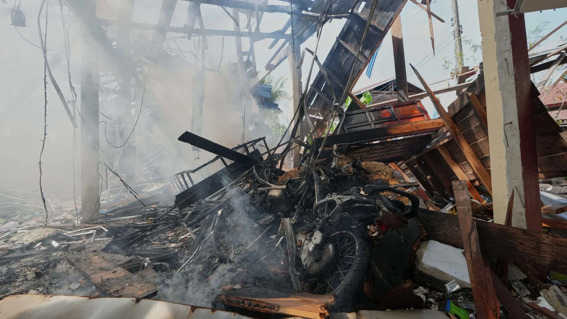 Thailand destroys bridge as fighting with Cambodia over disputed region continues